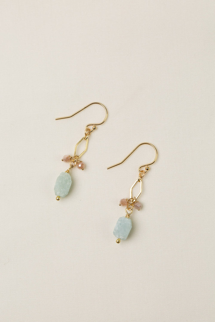 Solace Aquamarine Dangle Earrings
