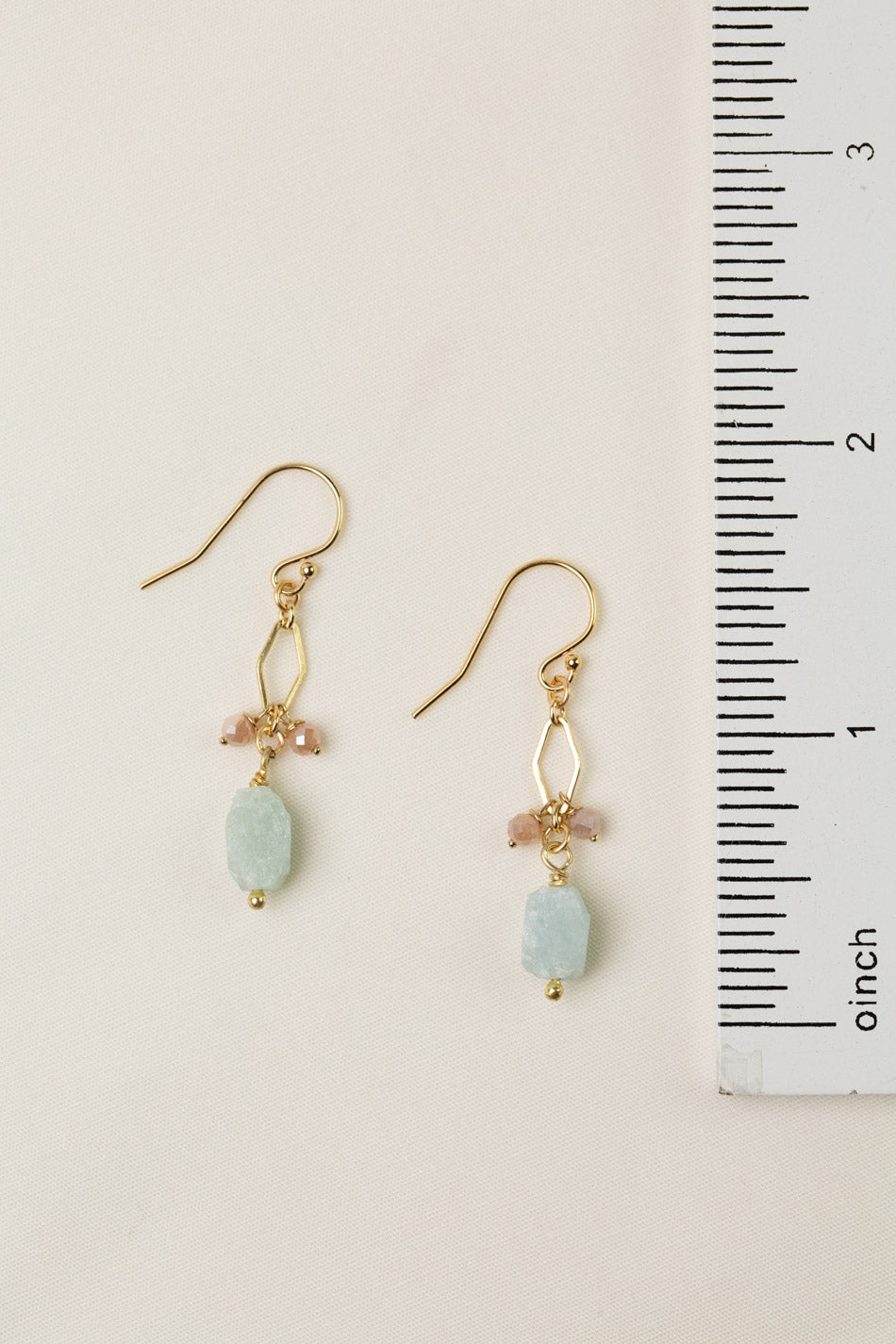 Solace Aquamarine Dangle Earrings