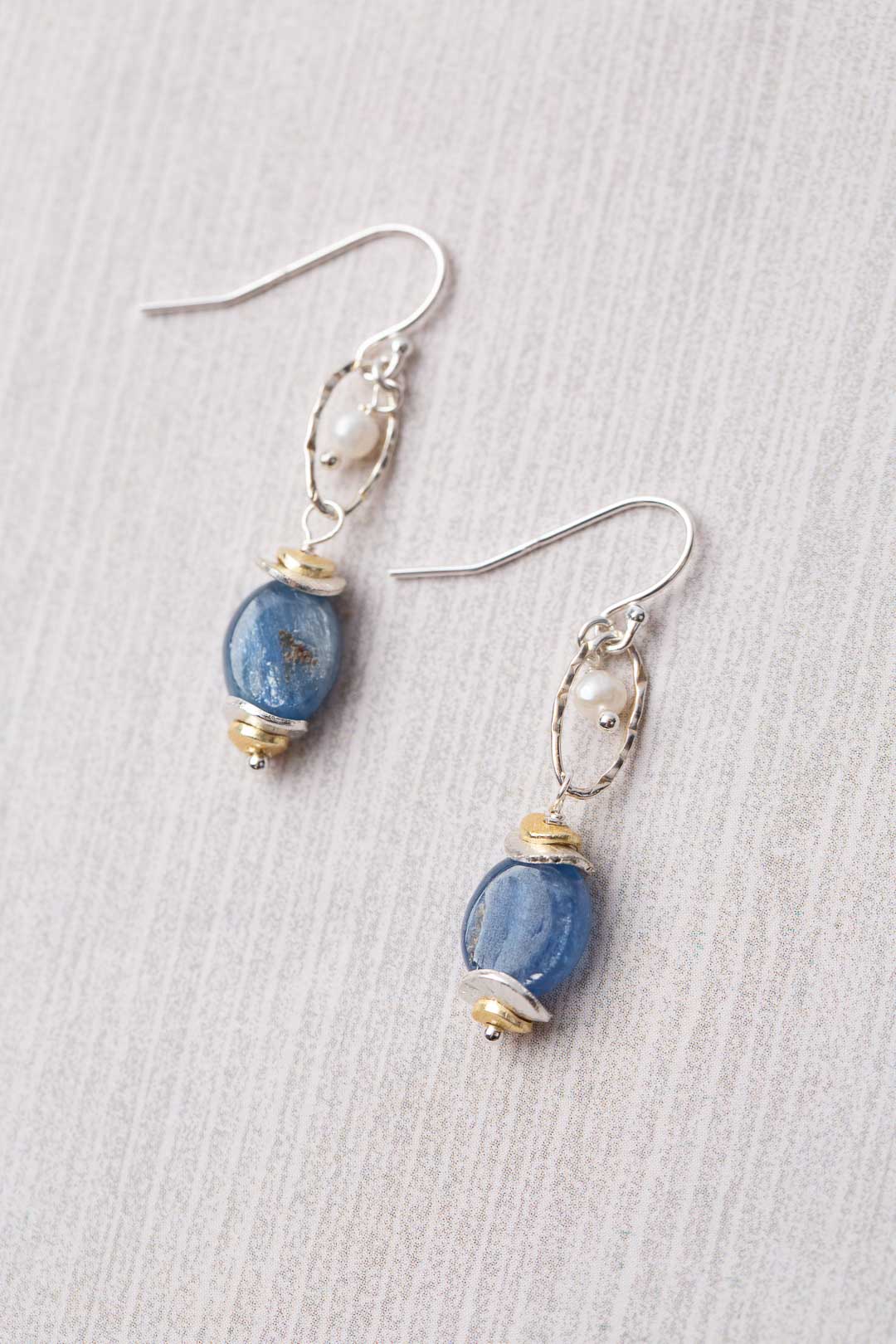 Seaside Kyanite Drop Dangle Earrings