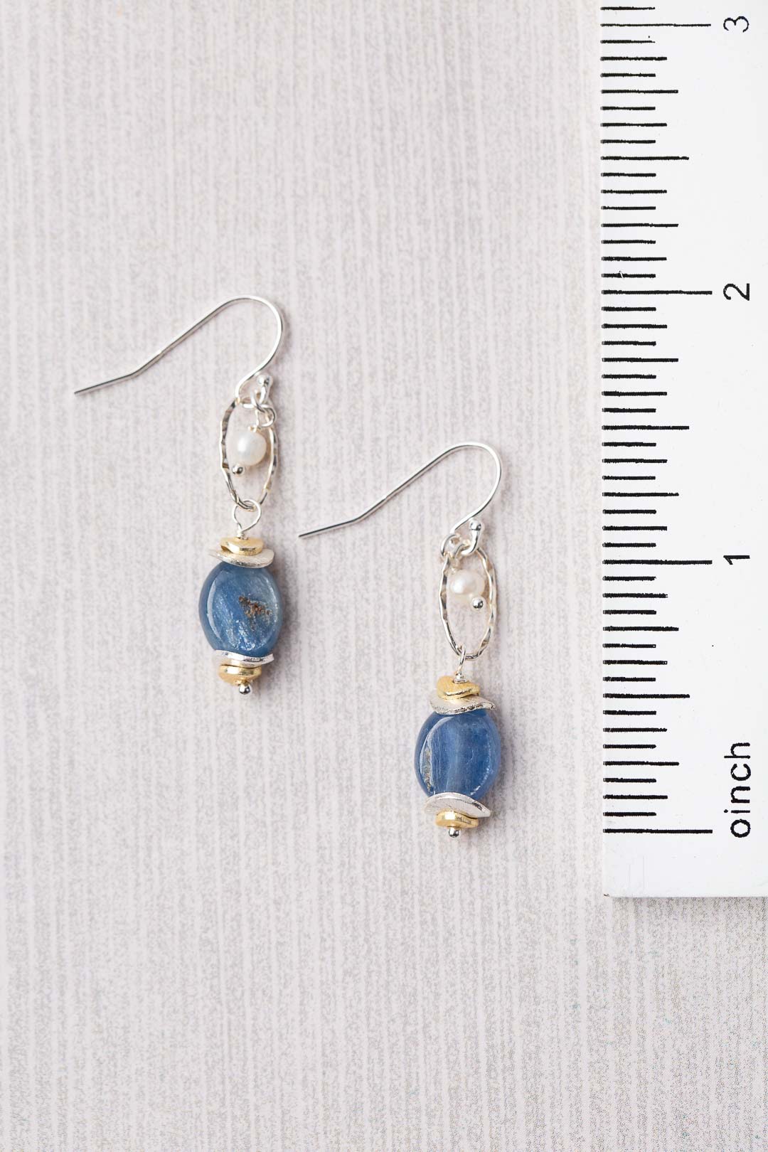 Seaside Kyanite Drop Dangle Earrings