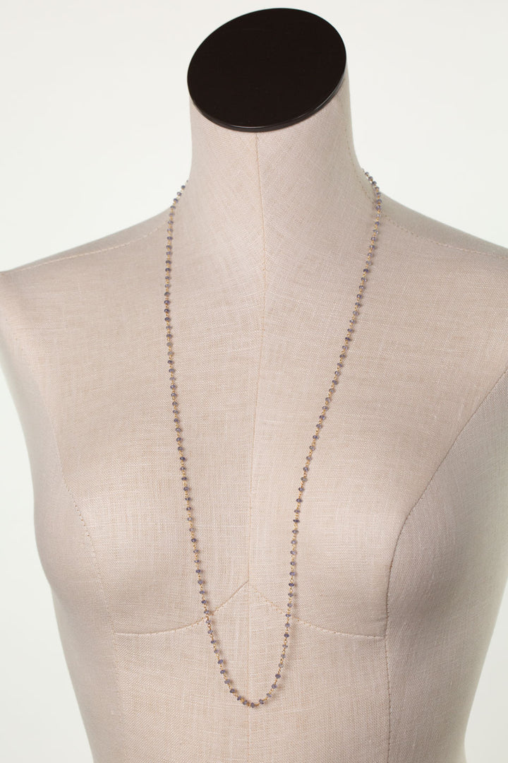 Seaside 33-35" Iolite Gemstone Chain Simple Necklace