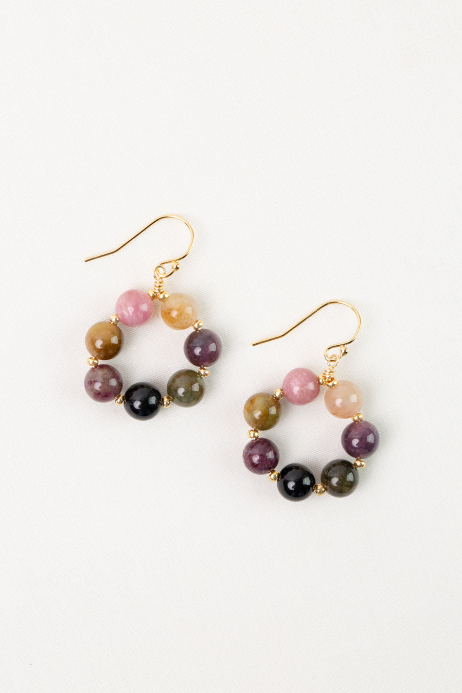 Tourmaline Hoop Earrings