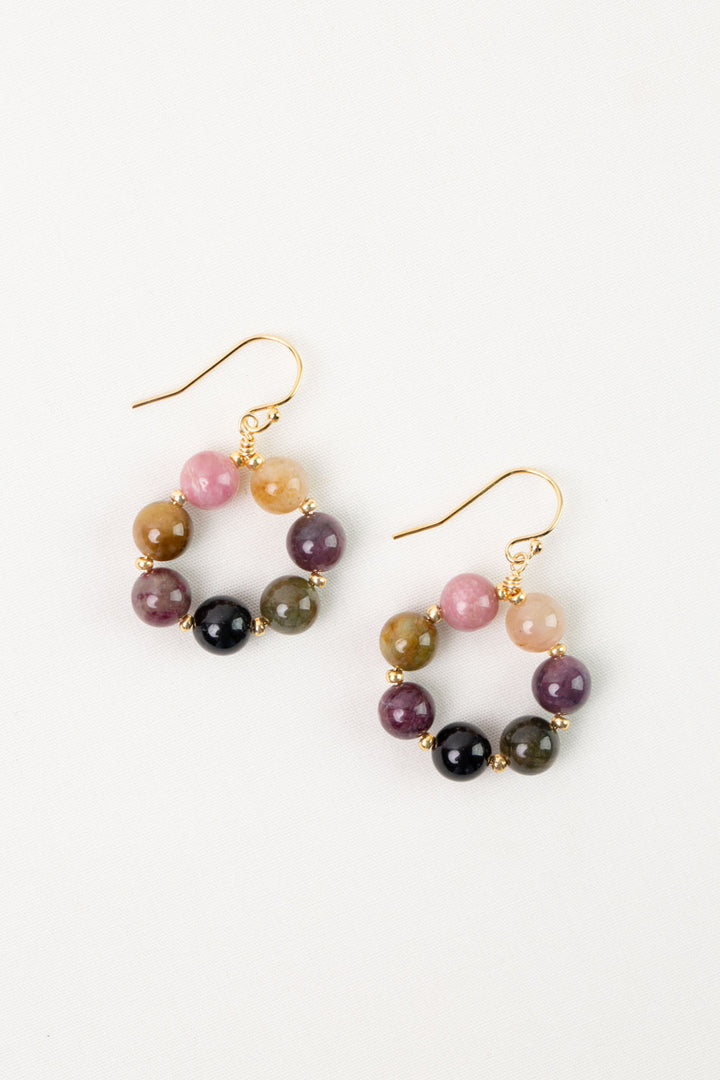 Tourmaline Hoop Earrings