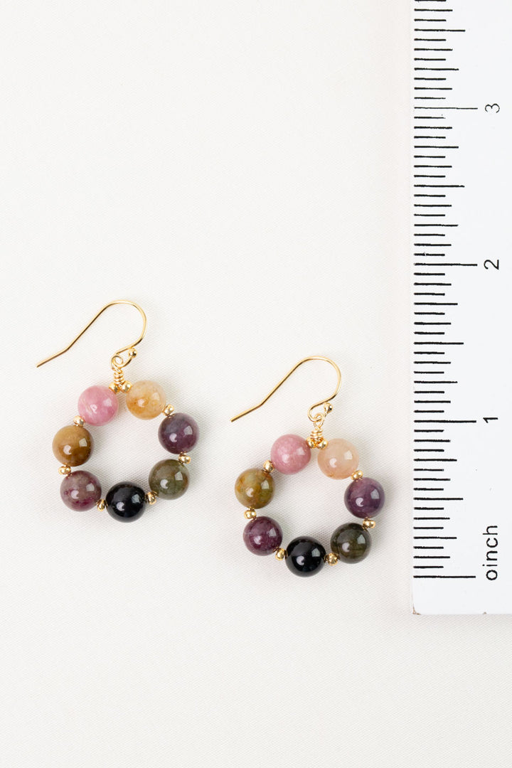 Tourmaline Hoop Earrings
