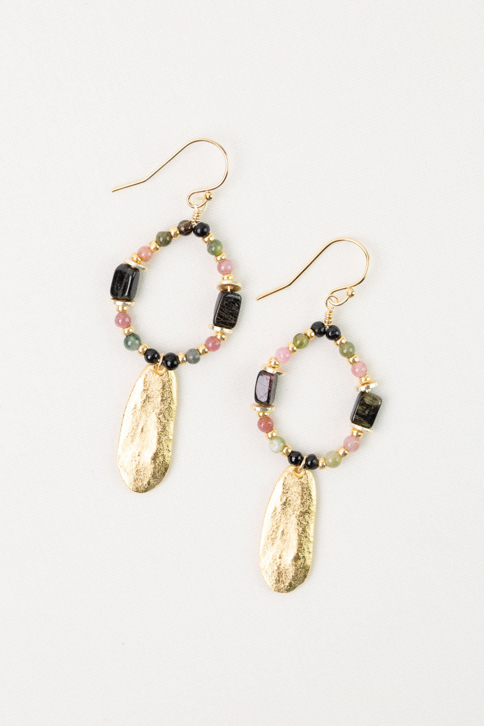 Tourmaline Hoop Earrings