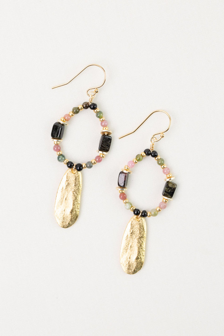 Tourmaline Hoop Earrings
