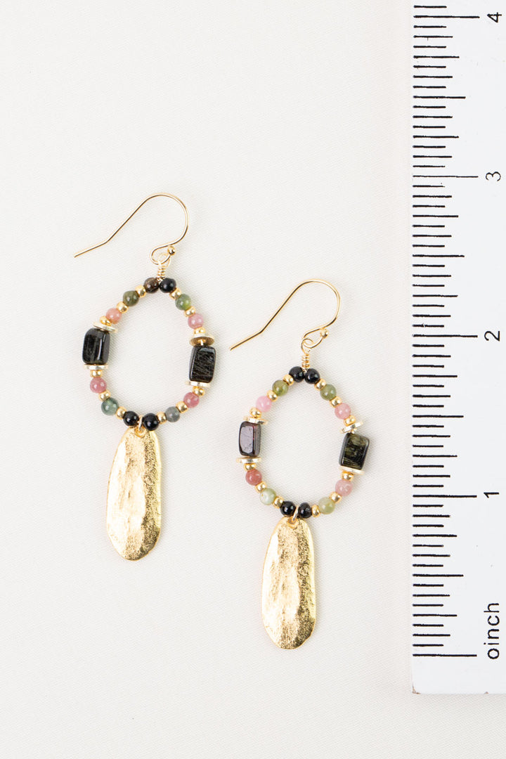 Tourmaline Hoop Earrings