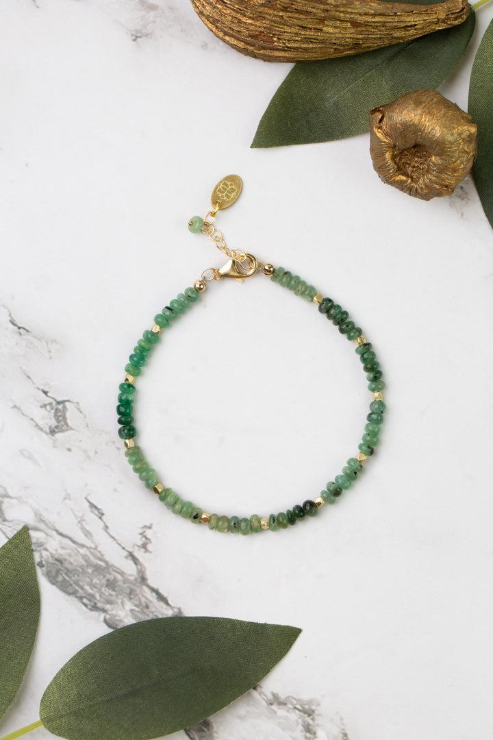 Verdant 7.5-8.5" Emerald Simple Bracelet