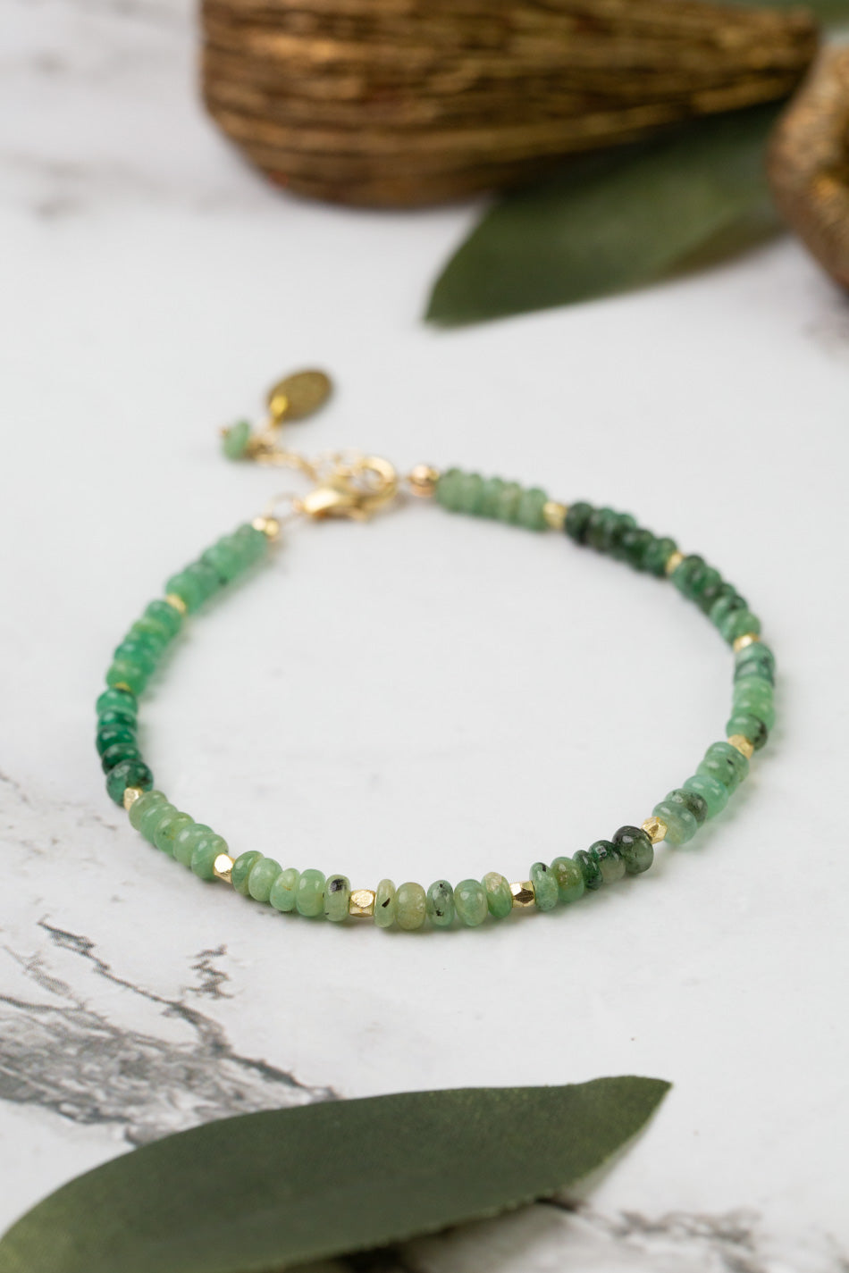 Verdant 7.5-8.5" Emerald Simple Bracelet