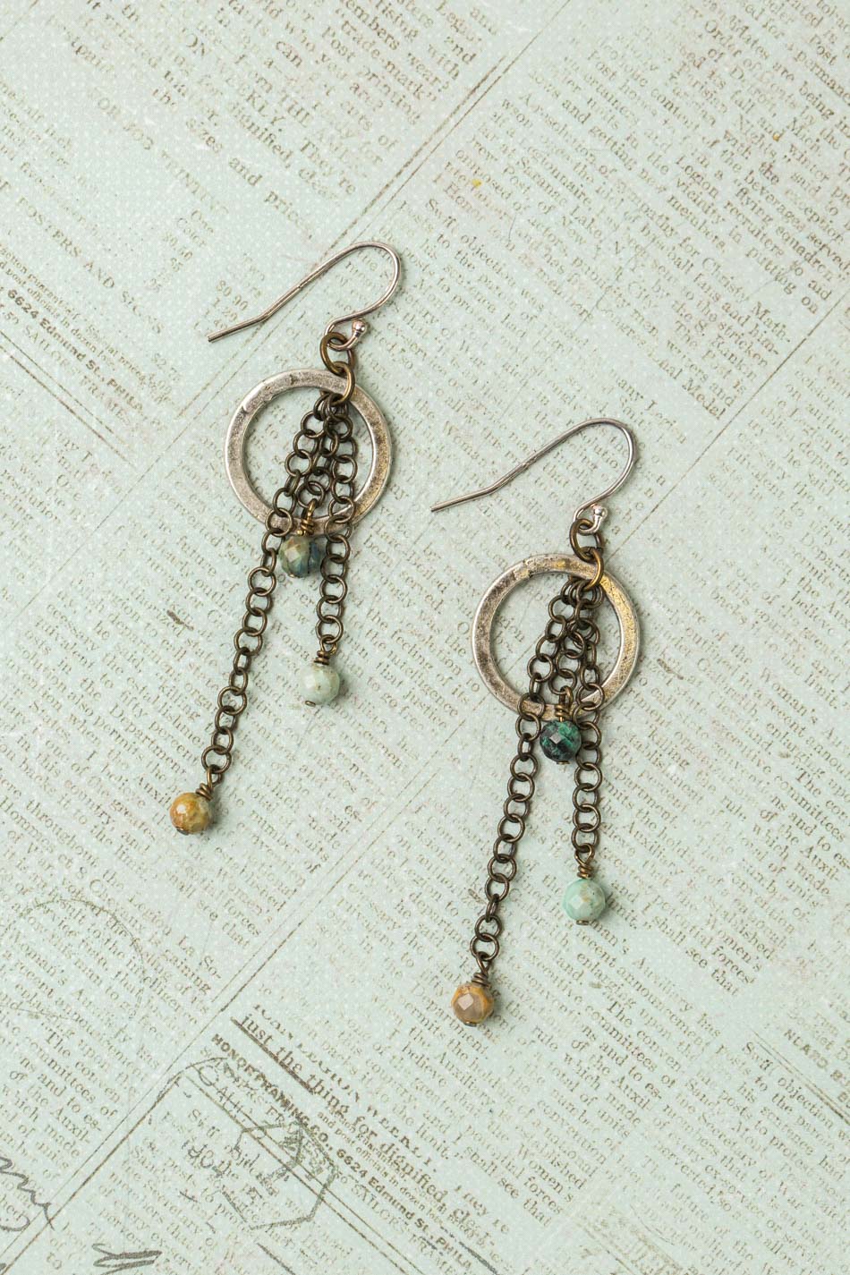 Wisdom Within Jasper Tassel Earrings