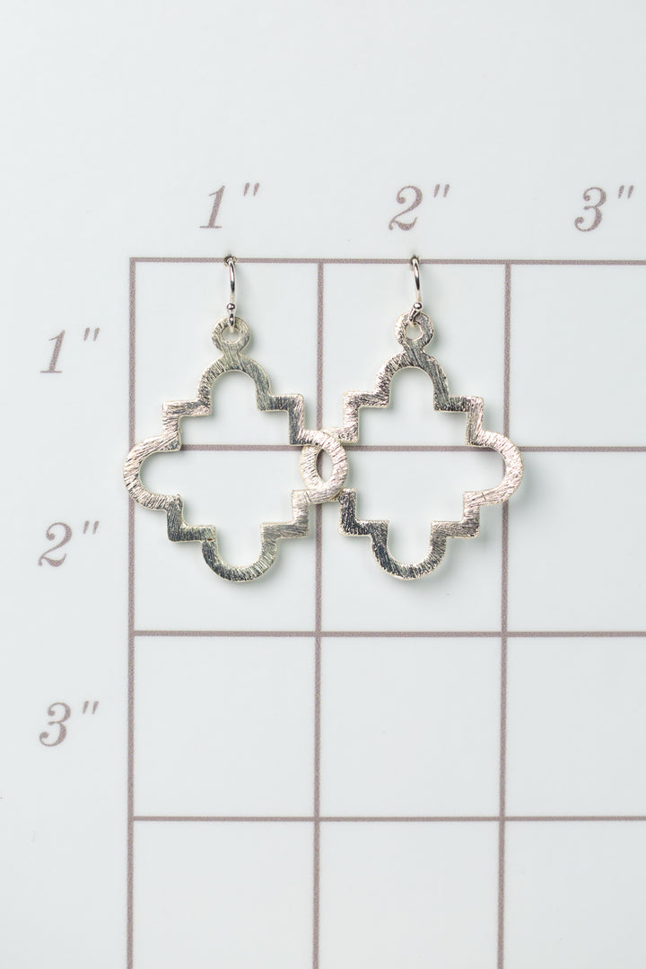 Brushed Silver Earrings