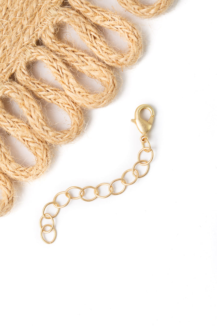 Matte Gold Plated Brass  2" Extender Chain