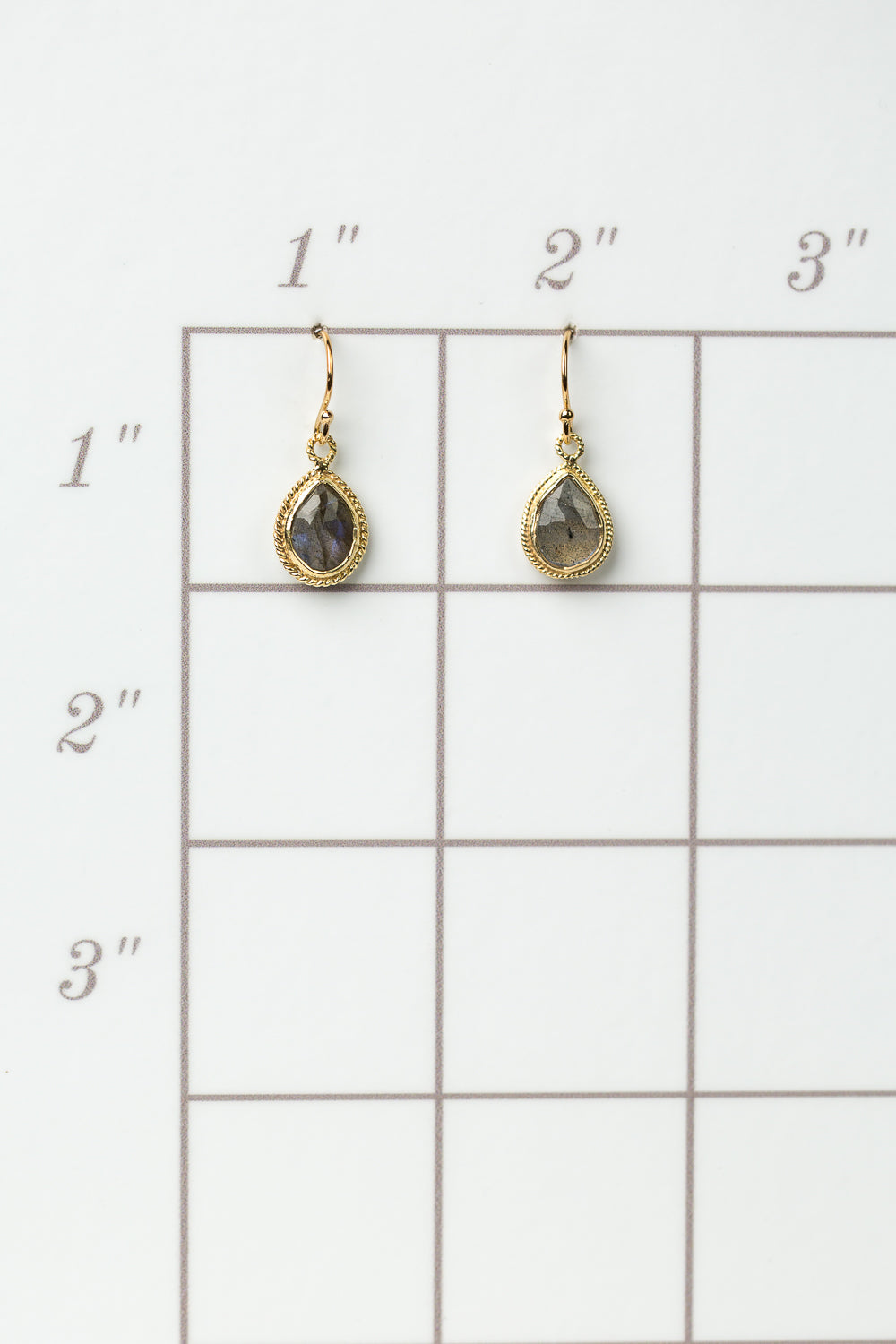 Favorites Labradorite Bezel Earrings
