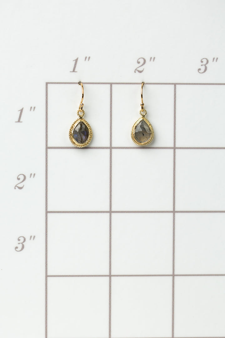 Favorites Labradorite Bezel Earrings