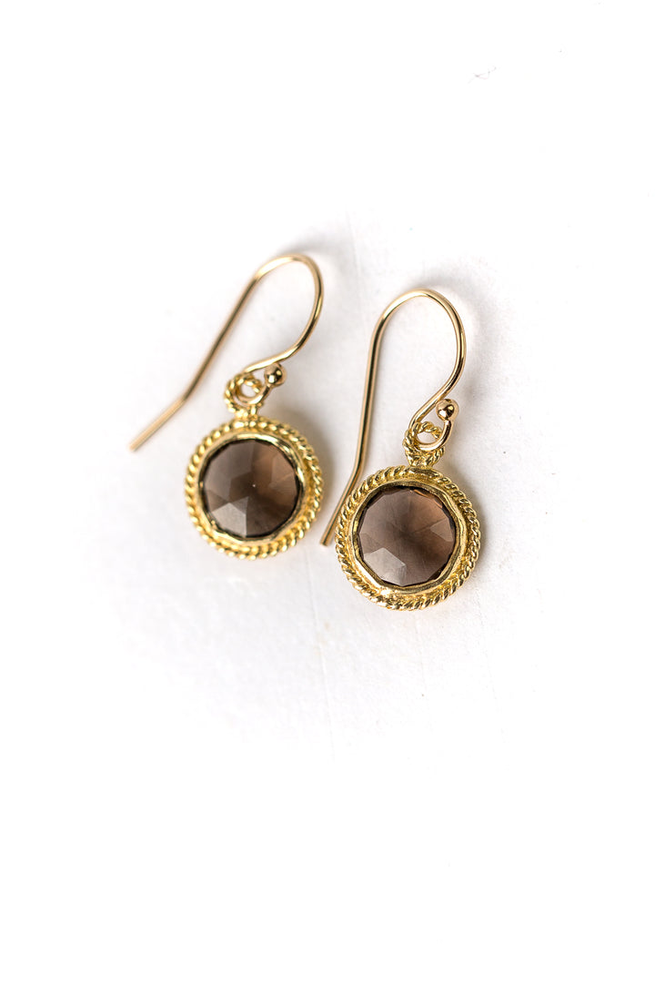 Favorites Smoky Quartz Bezel Earrings