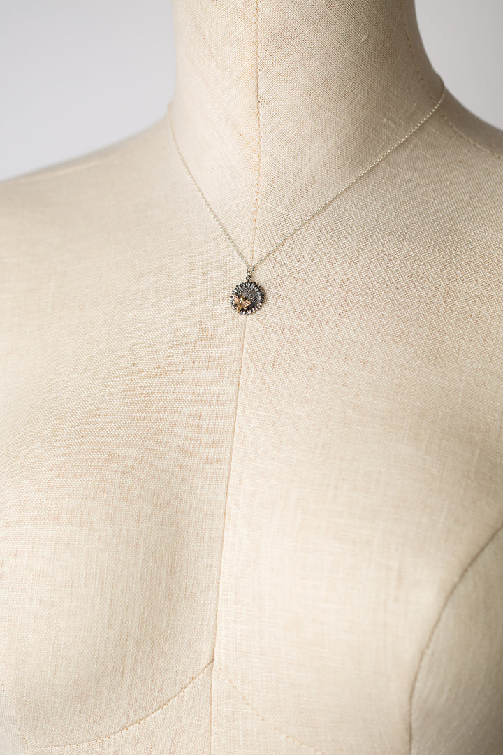 Sentiments 16.25-18.25" Sunflower & Bee Simple Necklace