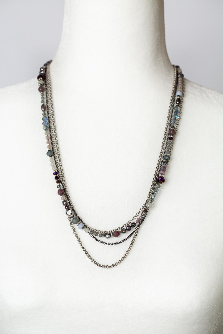 Reflections Adjustable Multistrand Collage Necklace