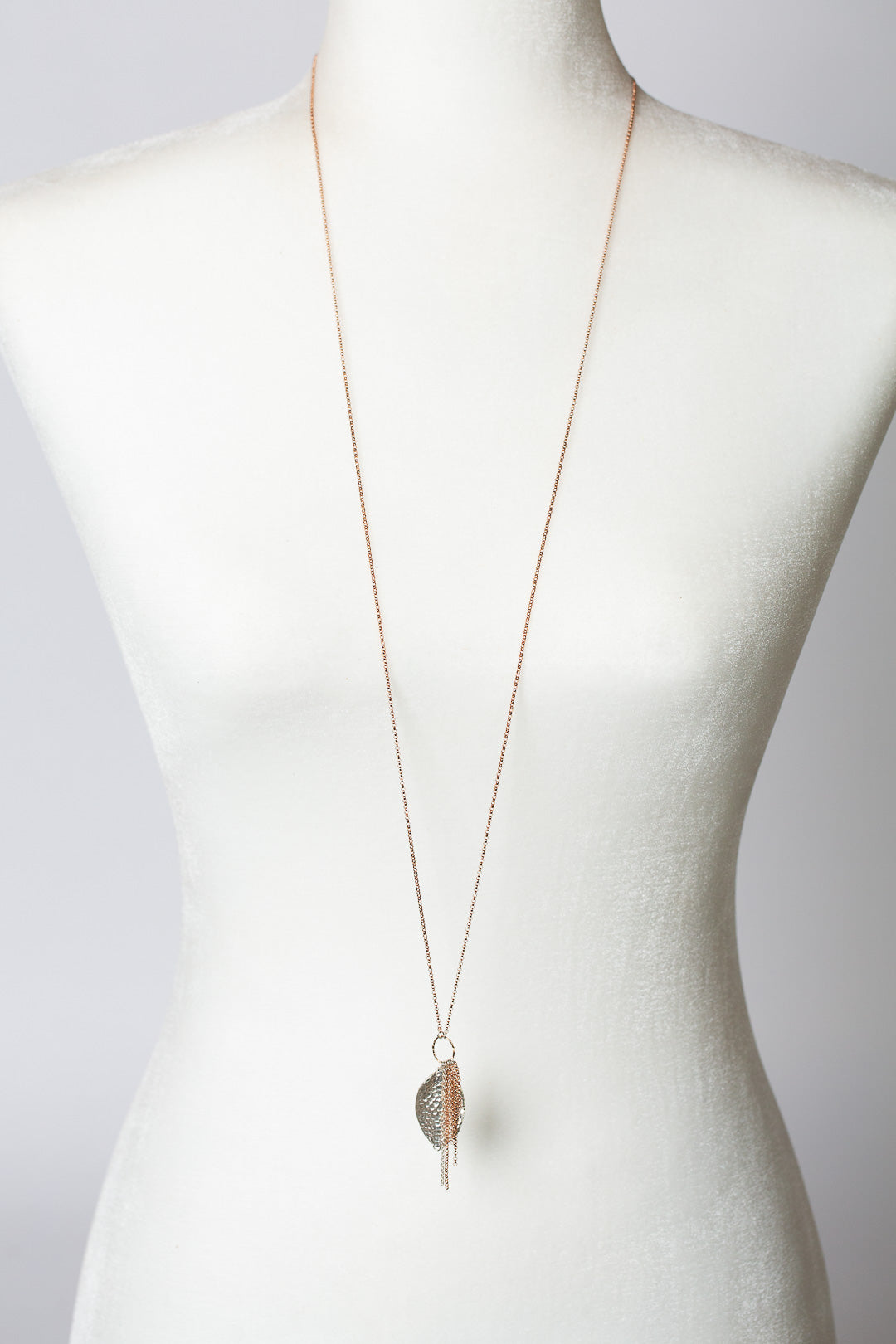 Rosebud 19.75 or 38.5" Hill Tribe Fine Silver Tassel Necklace