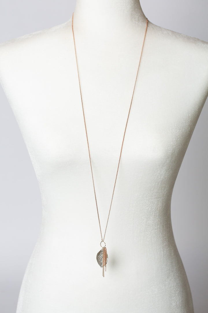 Rosebud 19.75 or 38.5" Hill Tribe Fine Silver Tassel Necklace