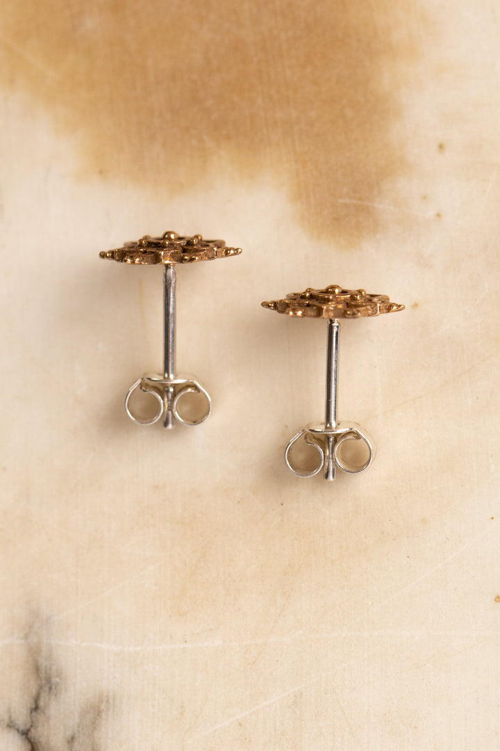 Sentiment Mixed Metal Mandala Earrings