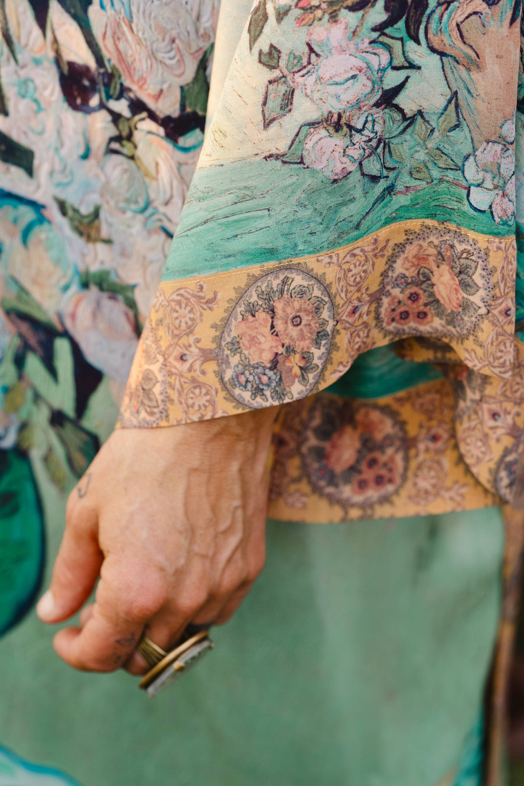 I Paint My Dream Van Gogh Opera Duster Kimono Robe