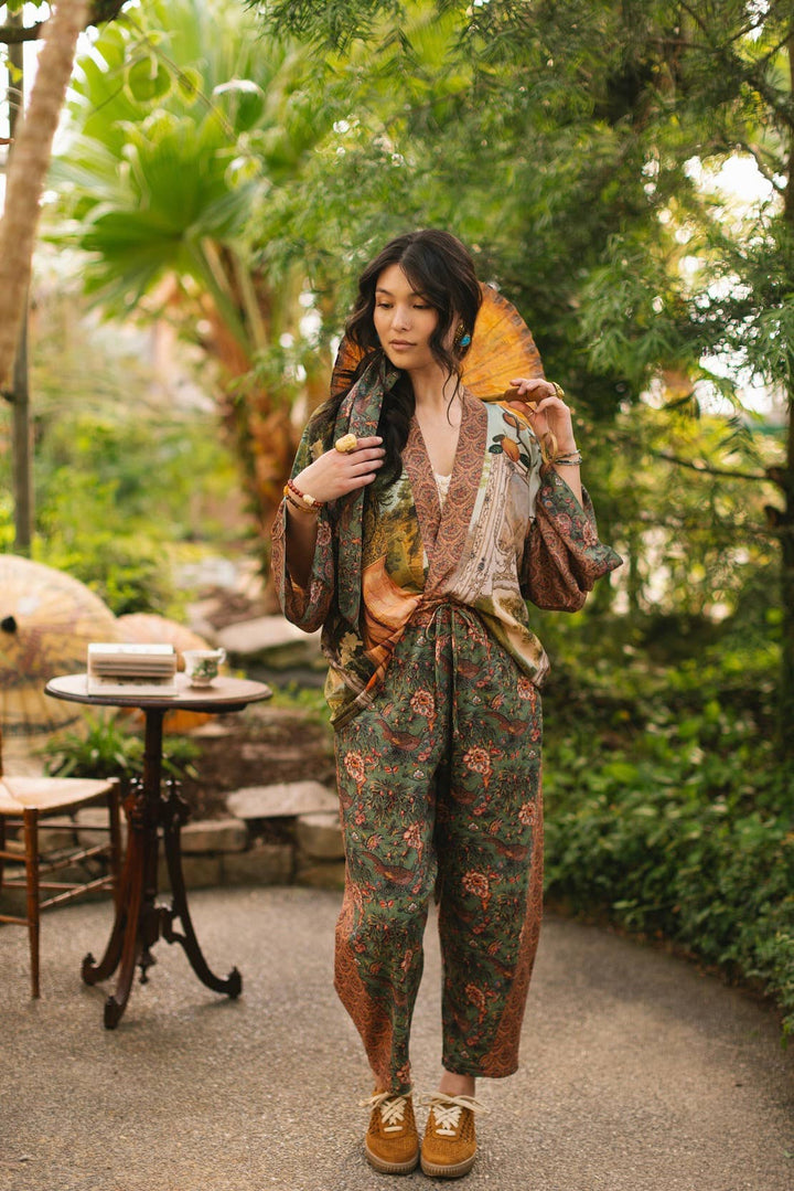 Secret Garden Pixie Duster Cropped Kimono w/ Swan