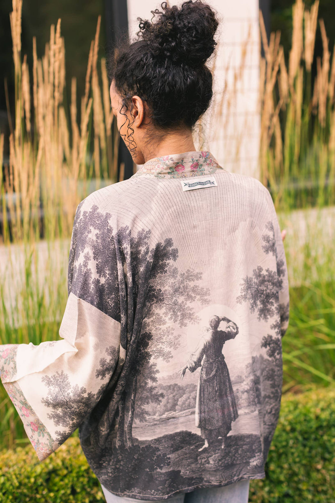 Still I Rise Pixie Duster Cropped Kimono w Sunrise Woman
