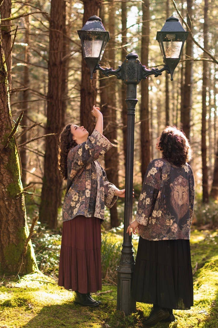 Lionheart Fleece Cottage Cardigan Kimono Jacket