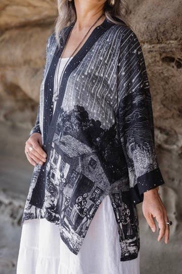 The Stargazer Matineé Duster w/ Celestial Print
