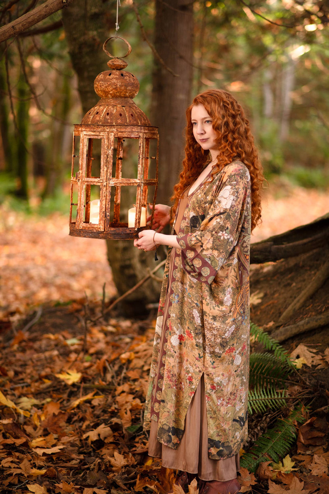 Dream Weaver Opera Duster Kimono Robe w/ Zodiac Signs