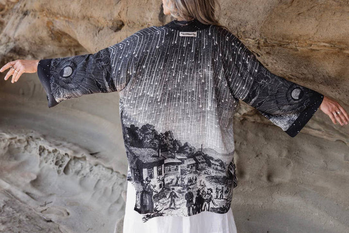 The Stargazer Matineé Duster w/ Celestial Print