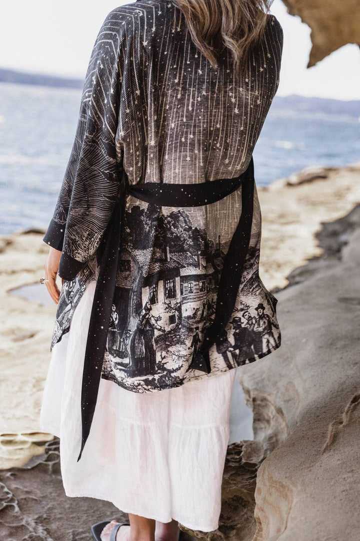 The Stargazer Matineé Duster w/ Celestial Print