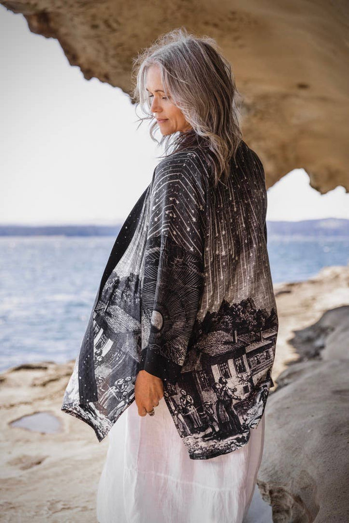 The Stargazer Matineé Duster w/ Celestial Print