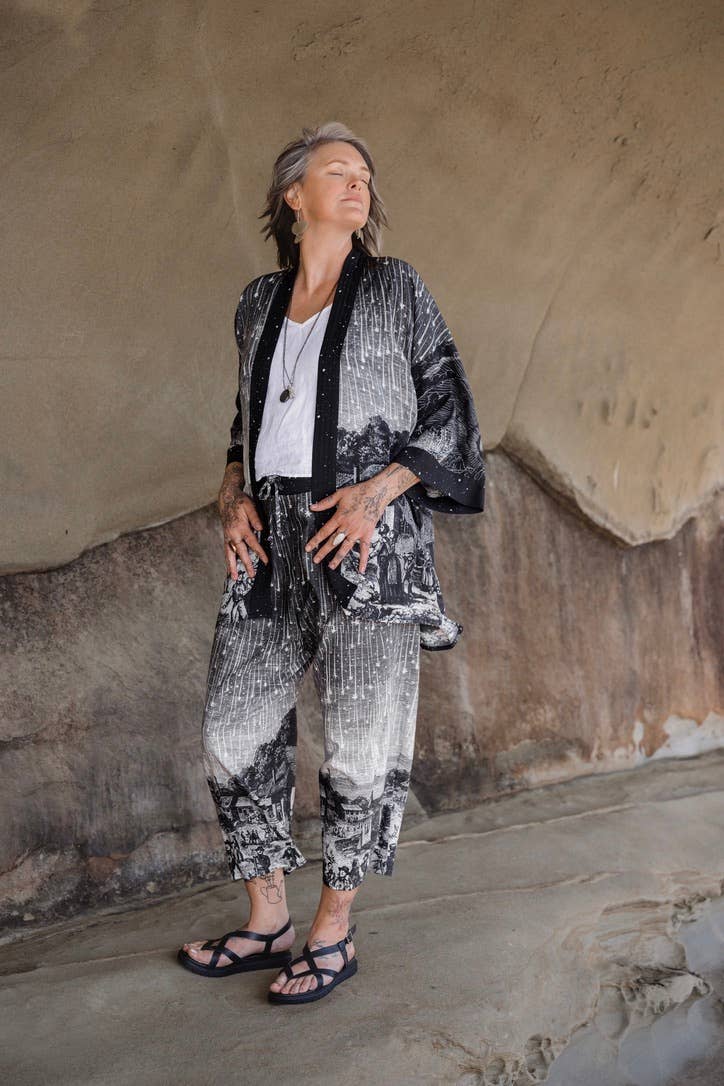 The Stargazer Matineé Duster w/ Celestial Print