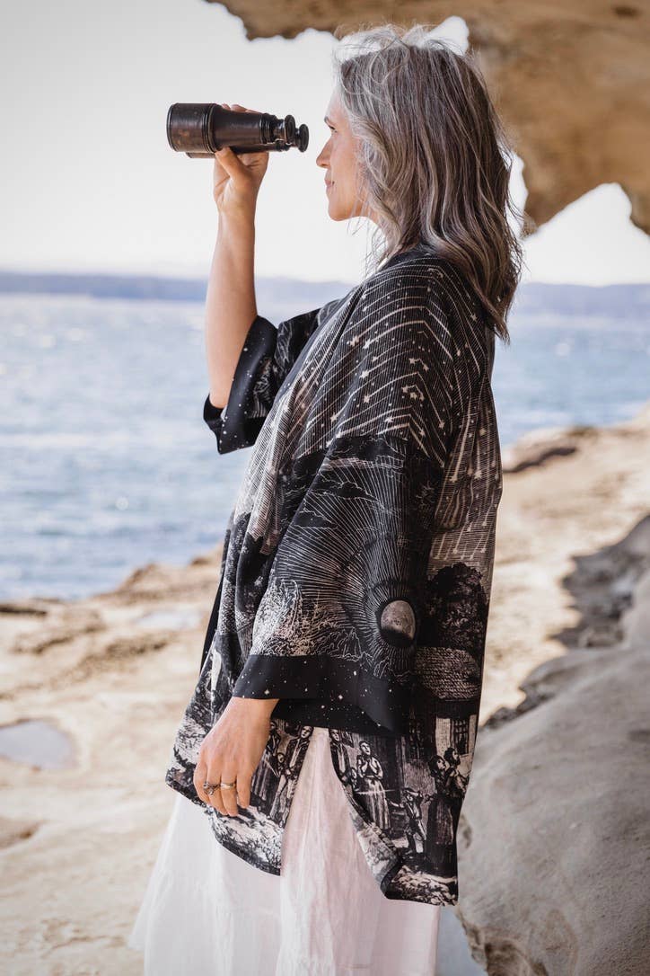 The Stargazer Matineé Duster w/ Celestial Print