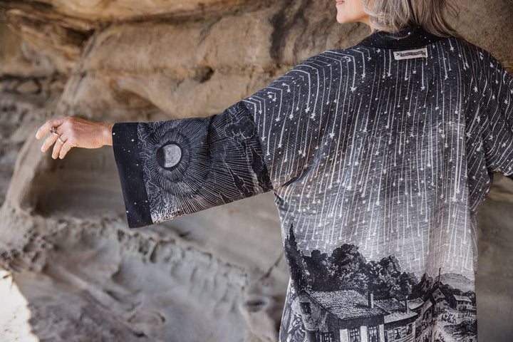 The Stargazer Matineé Duster w/ Celestial Print