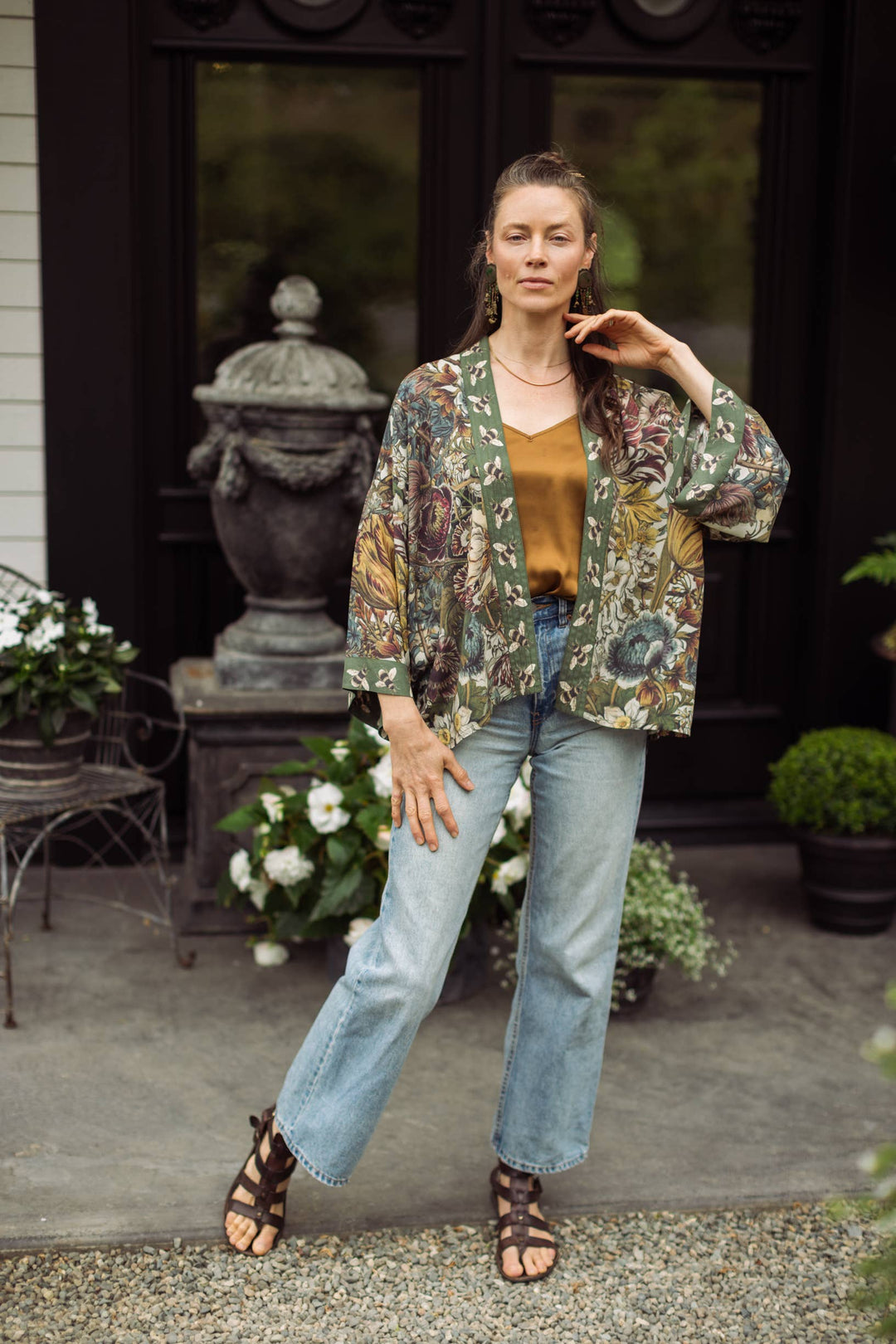 Love Grows Wild Pixie Duster Cropped Kimono w/ Bees