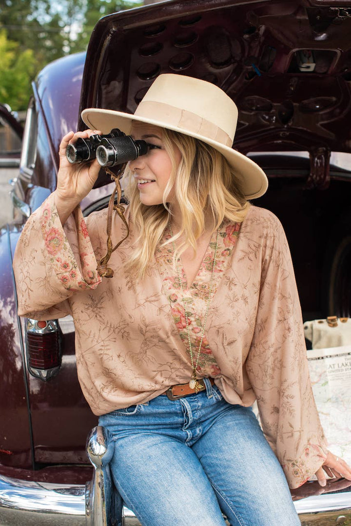 Map of My Heart Pixie Duster Cropped Kimono w/ Heart