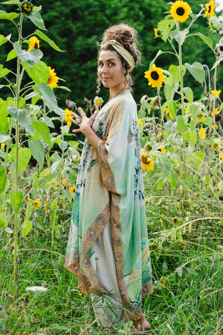 I Paint My Dream Bohemian Van Gogh Goddess Kimono