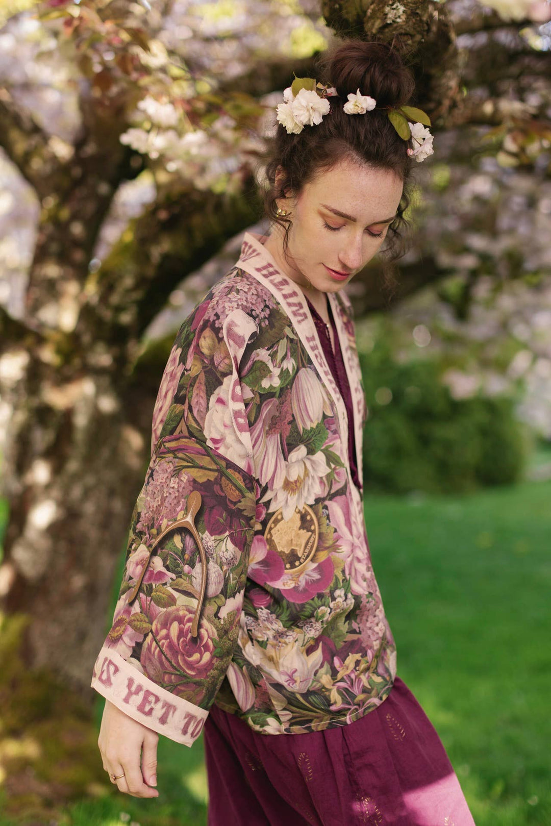 Make A Wish Pixie Duster Cropped Kimono w Wishbone Dandelion