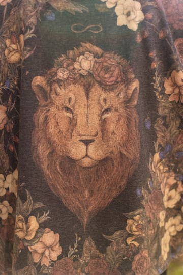 Lionheart Fleece Cottage Cardigan Kimono Jacket