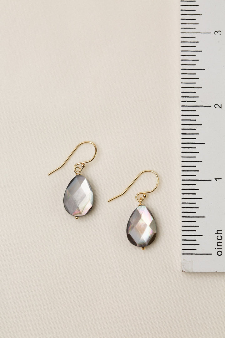 Alchemy Abalone Teardrop Simple Earrings