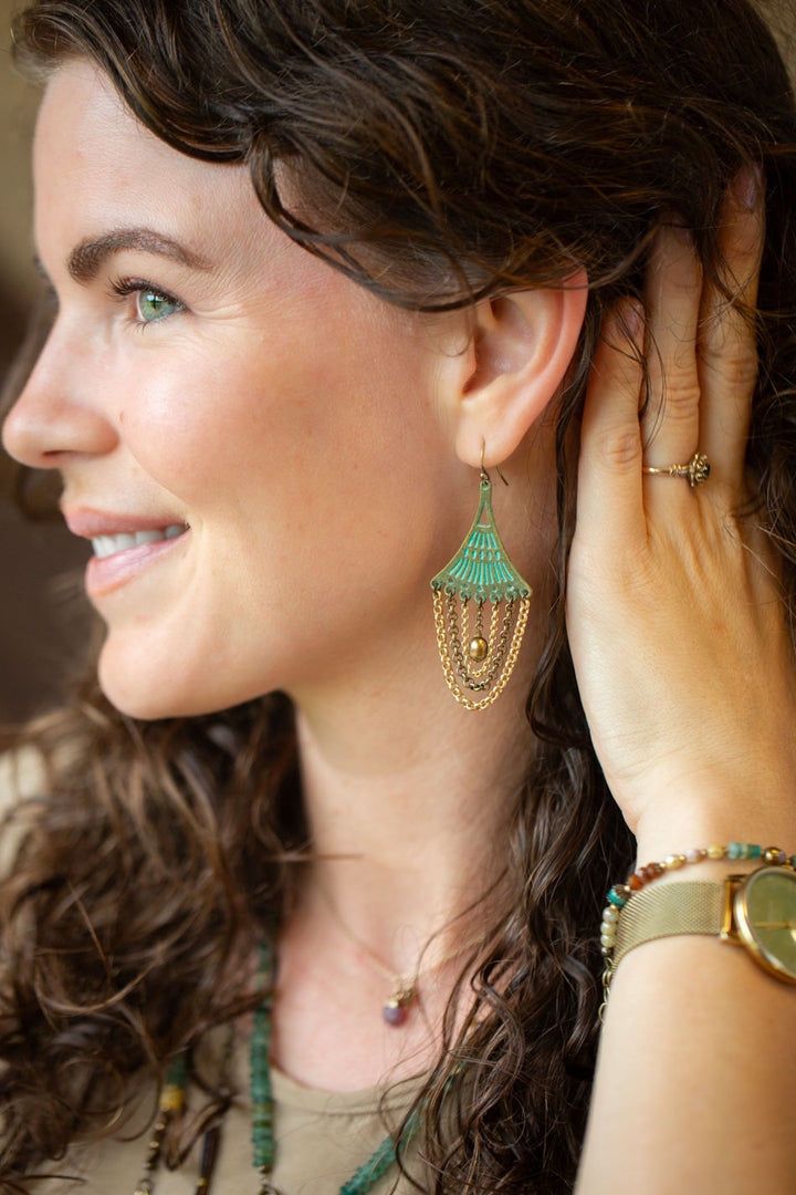 Atlas Mixed Metal, Freshwater Pearl Statement Earrings