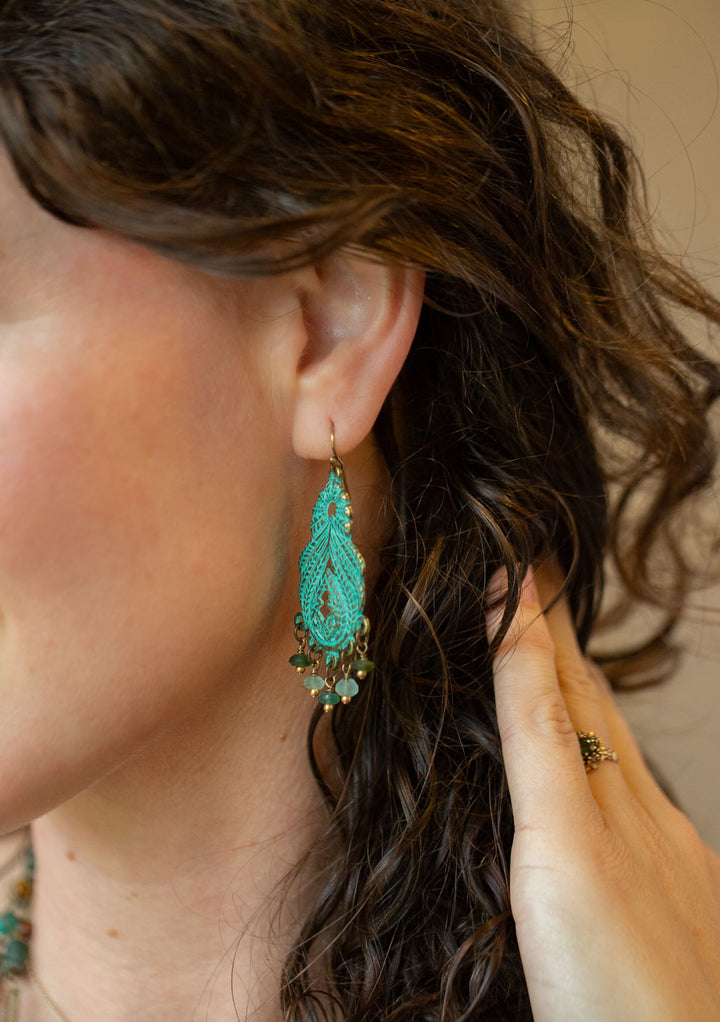 Atlas Roman Glass Statement Earrings
