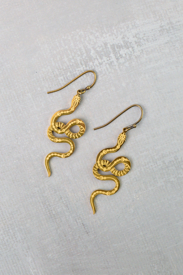 Azulejo Snake Statement Earrings