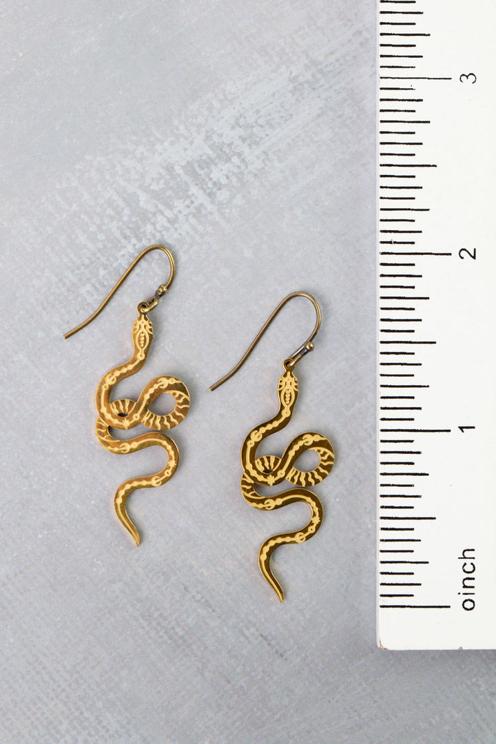Azulejo Snake Statement Earrings