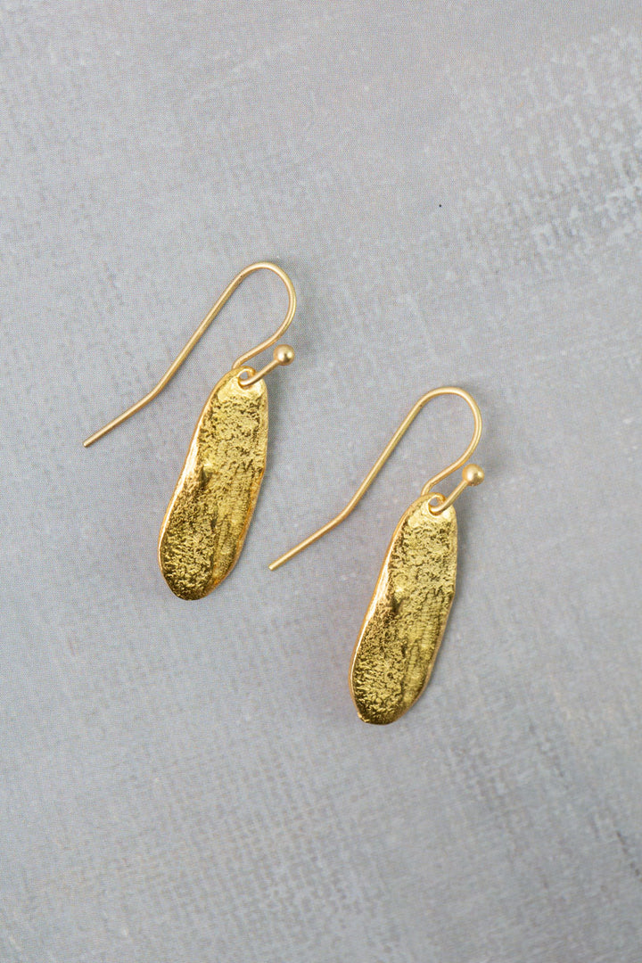 Azulejo Brass Pendant Simple Earrings