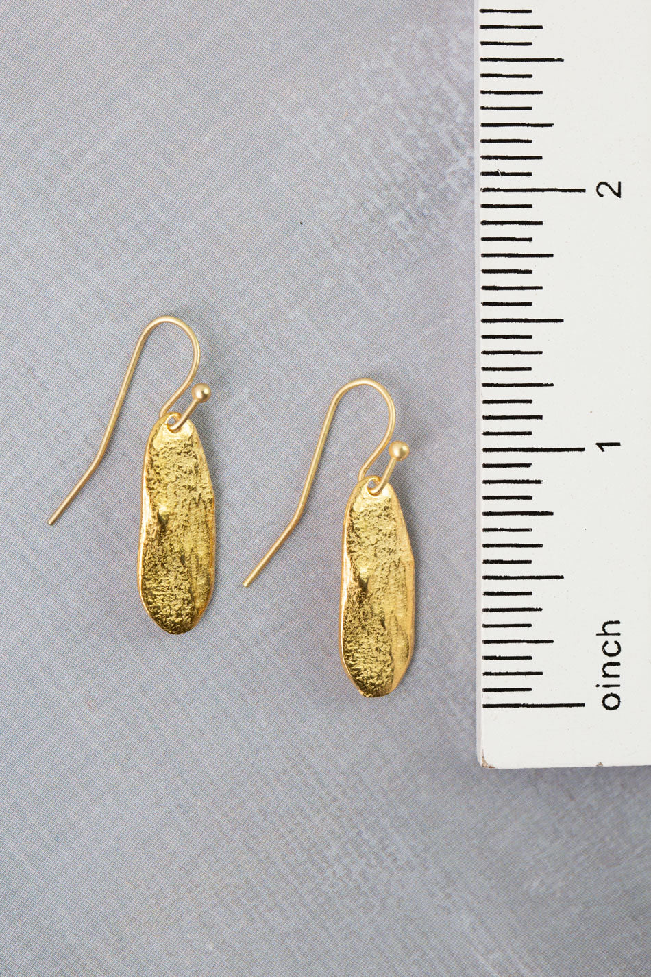 Azulejo Brass Pendant Simple Earrings