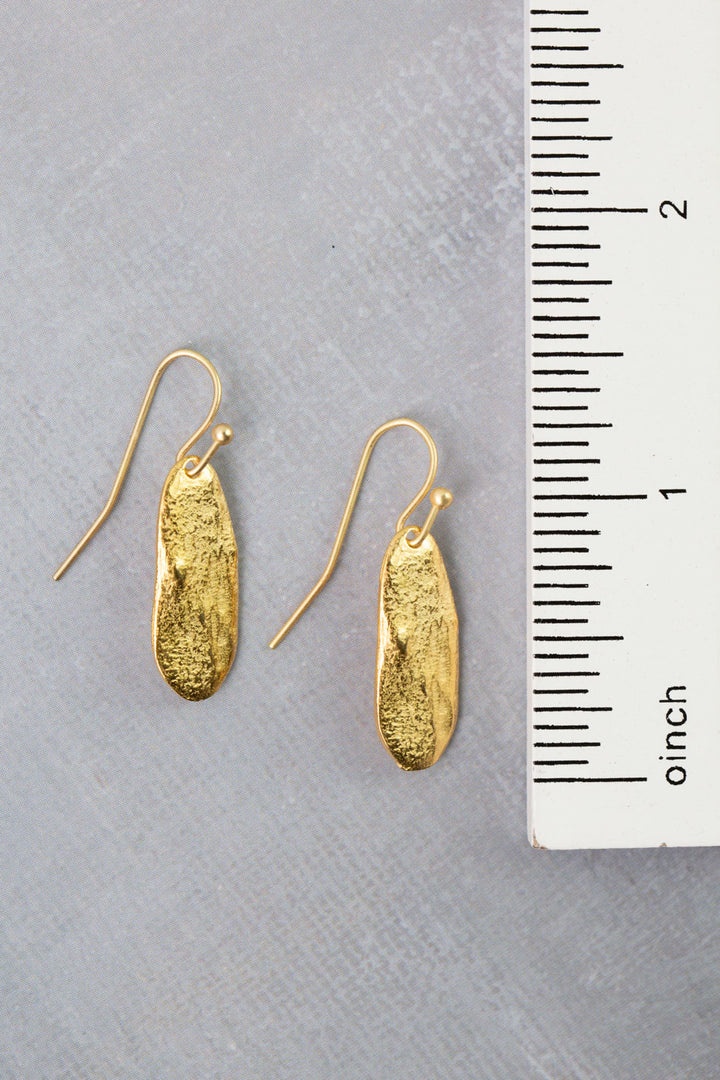 Azulejo Brass Pendant Simple Earrings