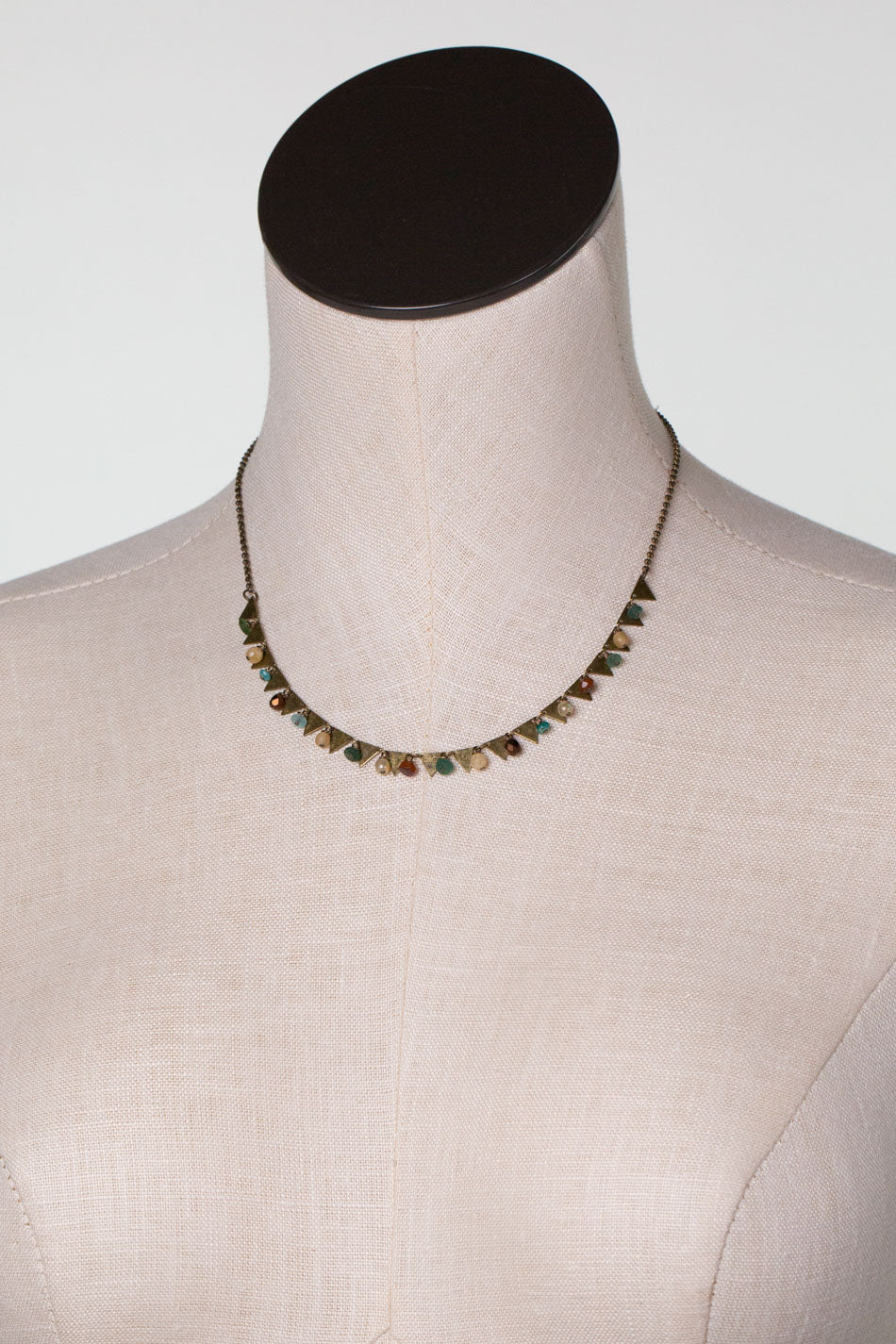Atlas 16-18" Czech Glass, Roman Glass Simple Necklace